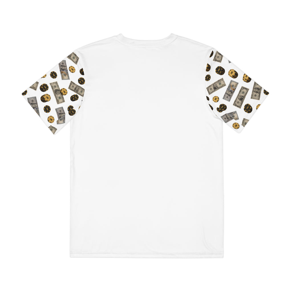 Men's Tee — "Die Chasing the Dream" Poker & Money Graphic