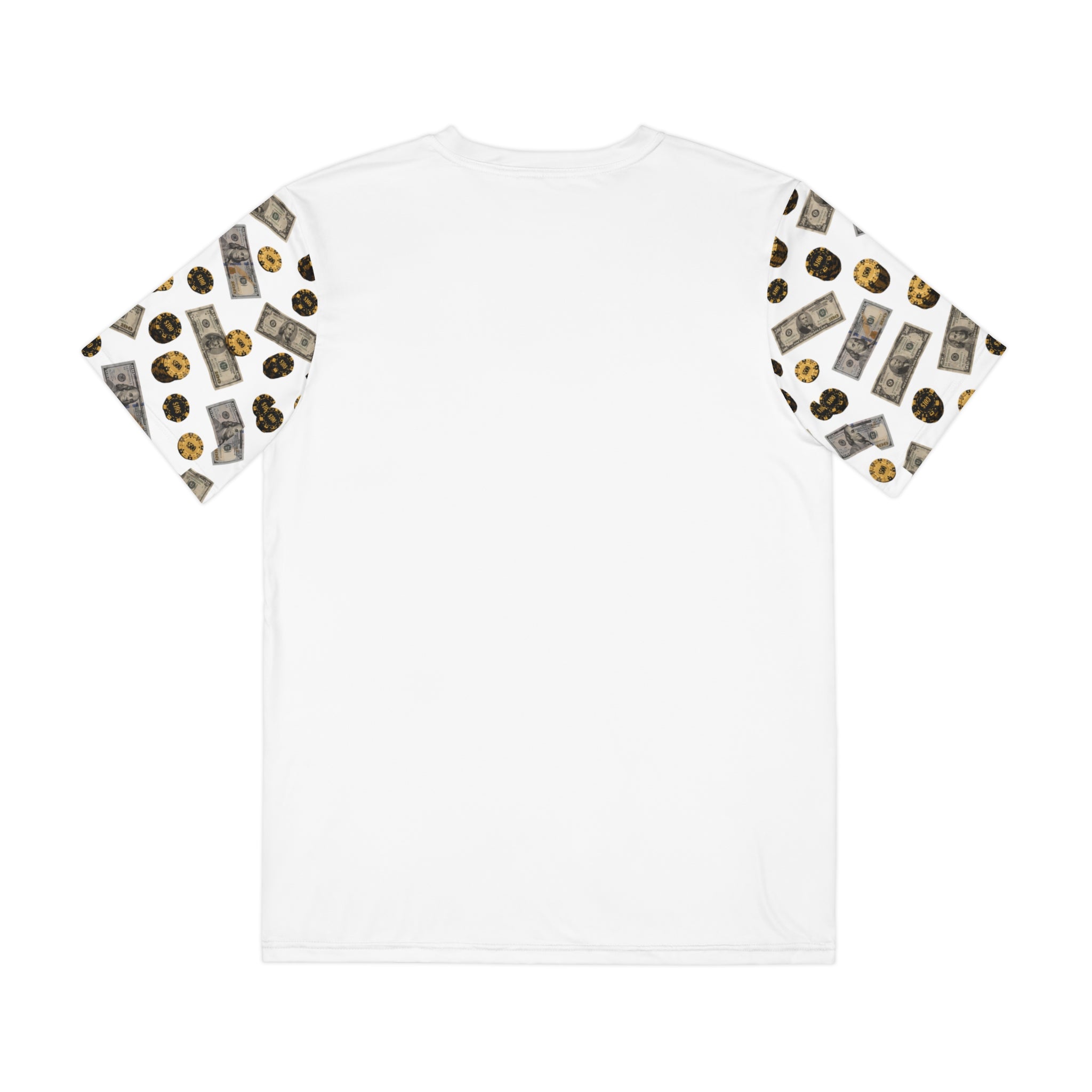 Men's Tee — "Die Chasing the Dream" Poker & Money Graphic