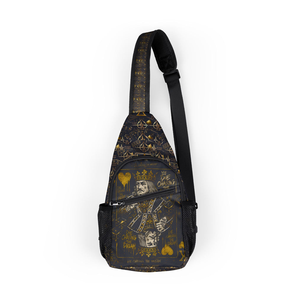 Ace of Hearts Chest Bag — Gothic Playing Card Sling Pack