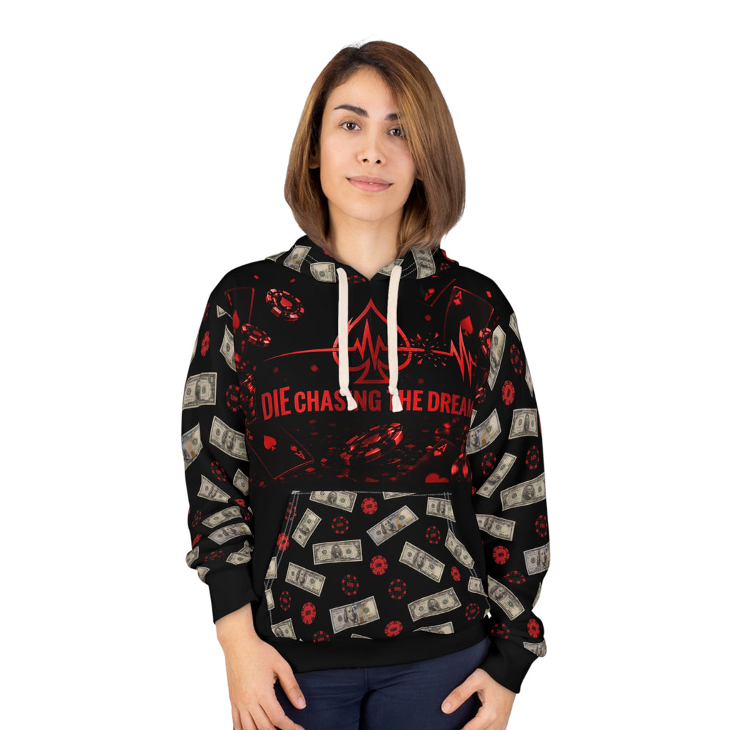 Black and Red Logo Hoodie