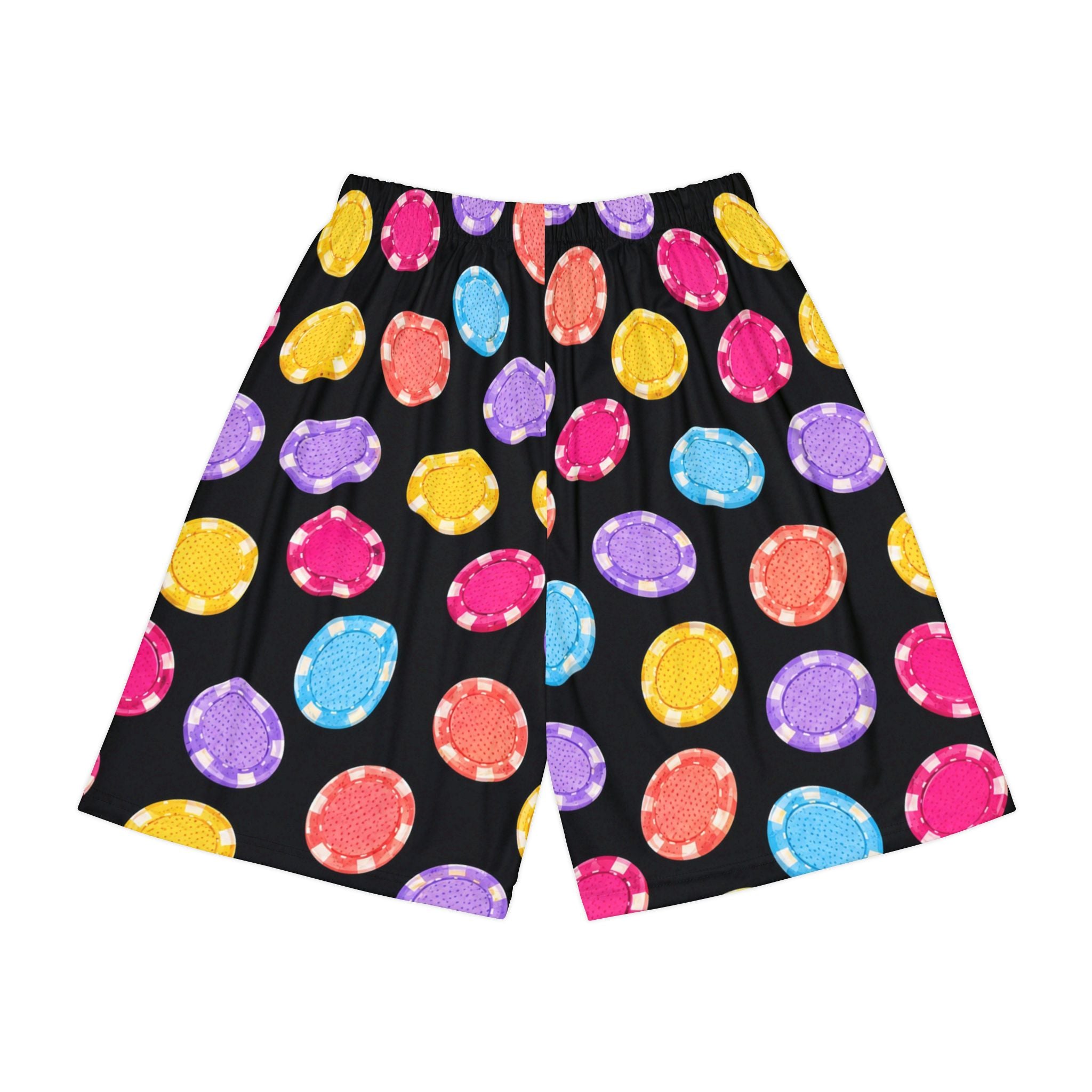 Casino Chips Themed Athletic Shorts