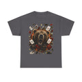 Bear Poker Tee — Roaring Bear with Playing Cards Graphic T-Shirt