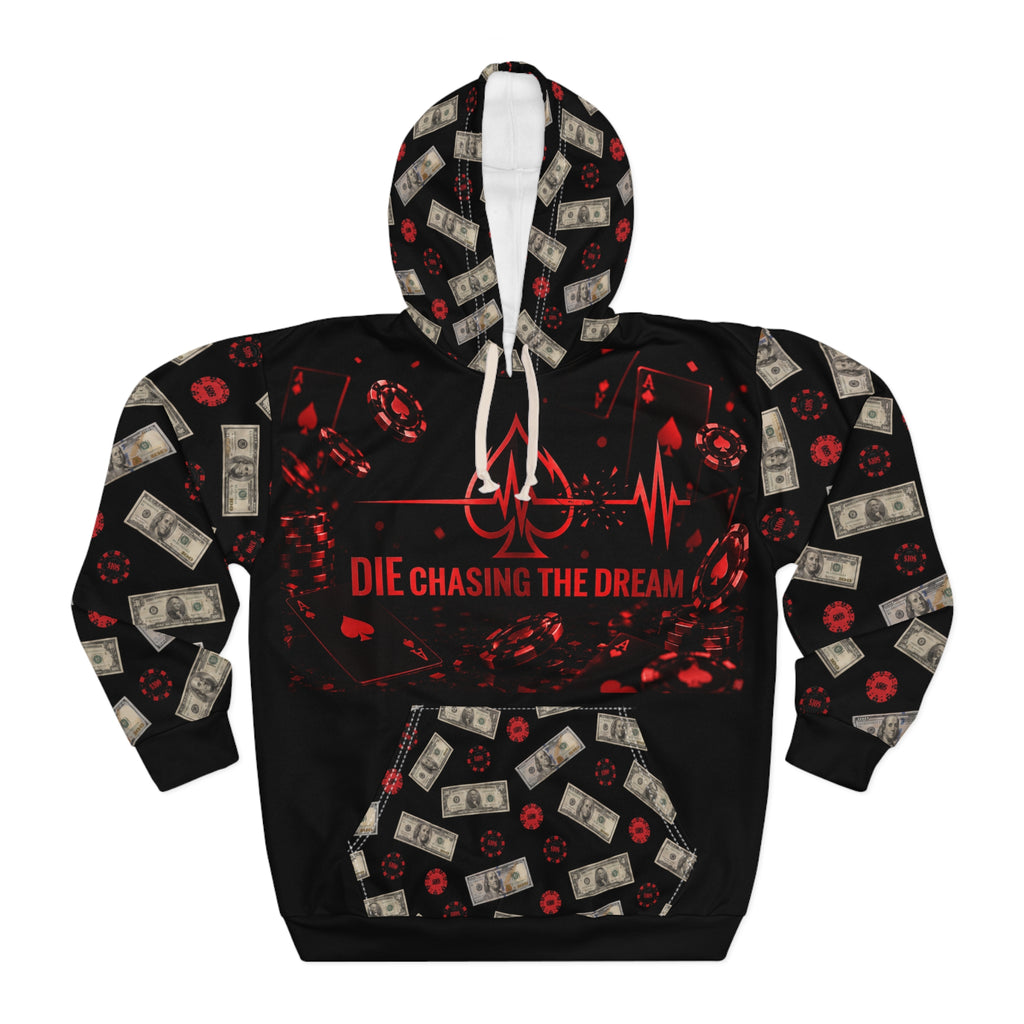 Black and Red Logo Hoodie