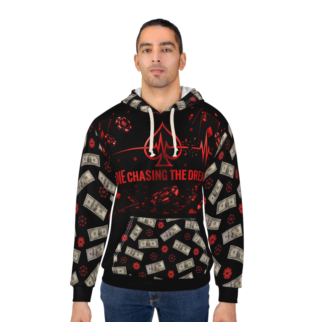 Black and Red Logo Hoodie