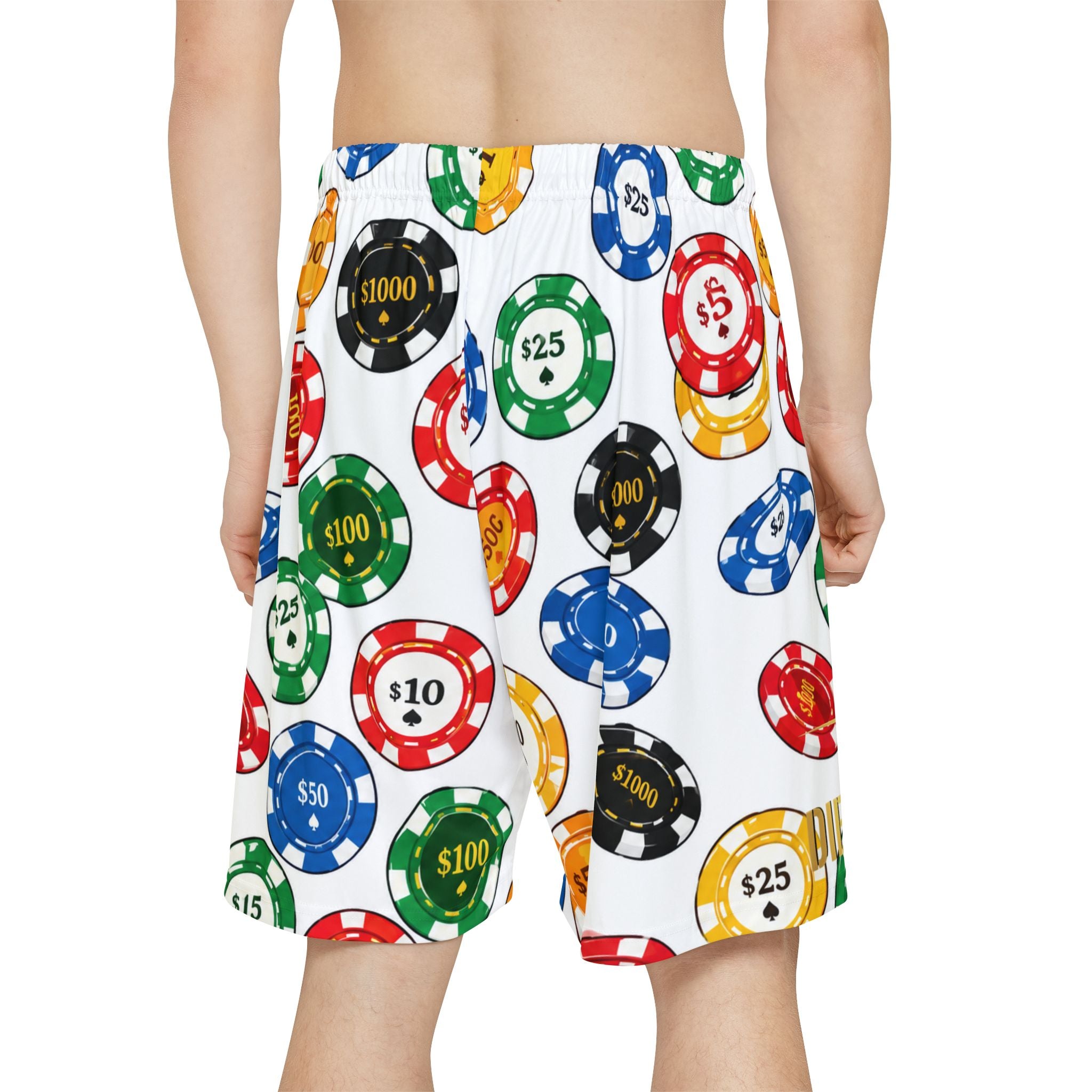 Poker Chips Sports Shorts