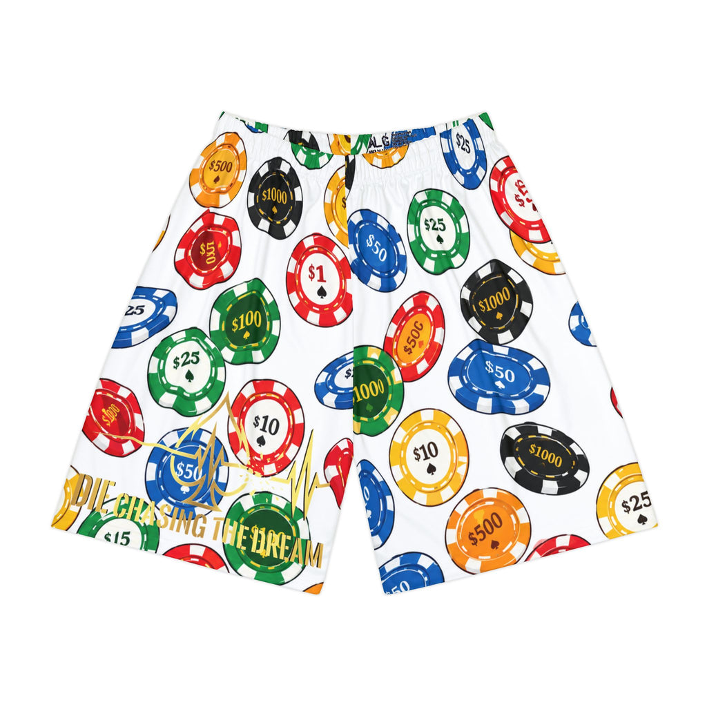 Poker Chips Sports Shorts