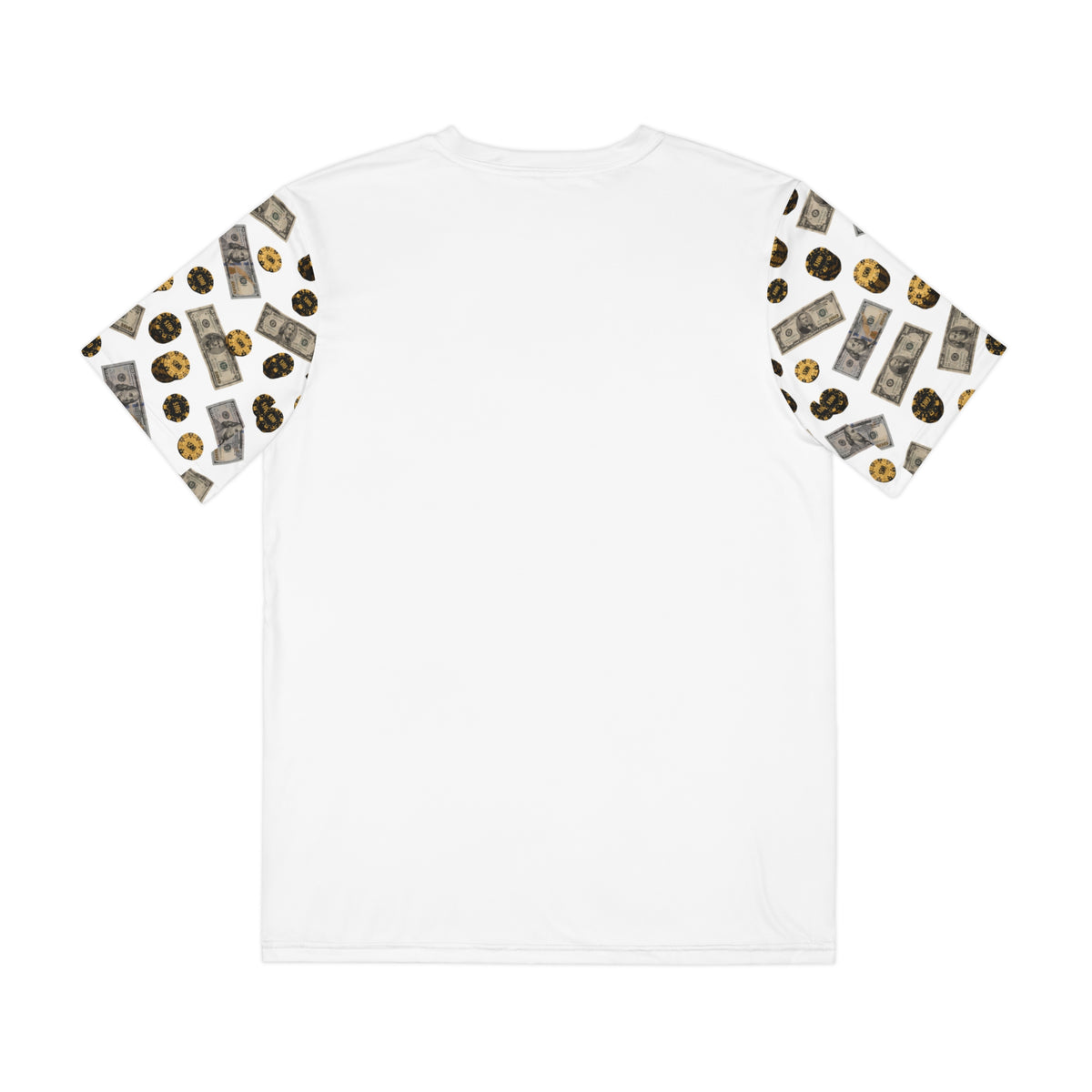 Men's Tee — "Die Chasing the Dream" Poker & Money Graphic