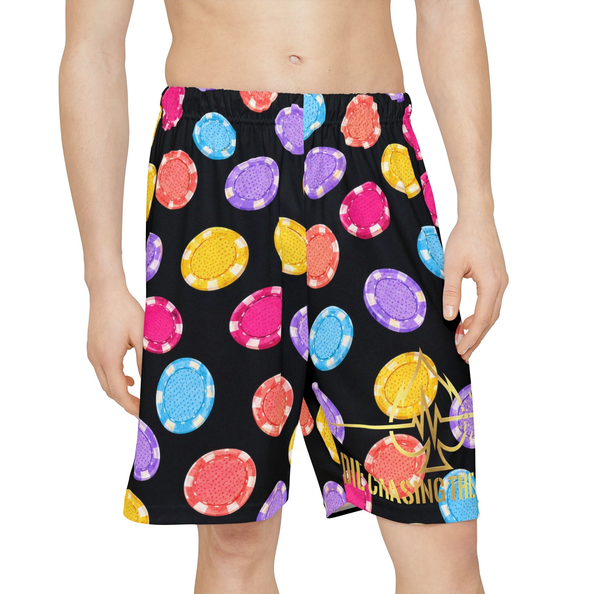 Casino Chips Themed Athletic Shorts