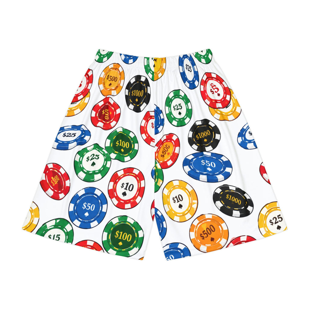 Poker Chips Sports Shorts
