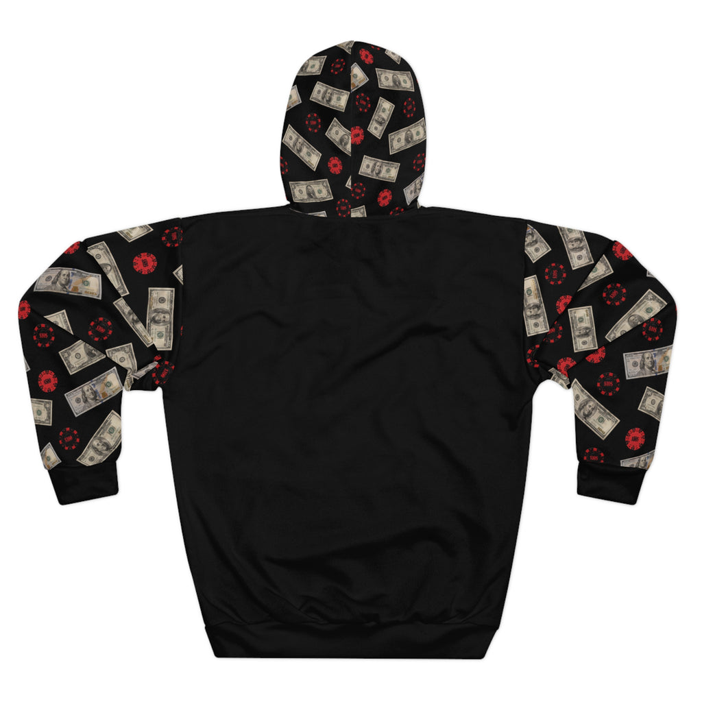 Black and Red Logo Hoodie