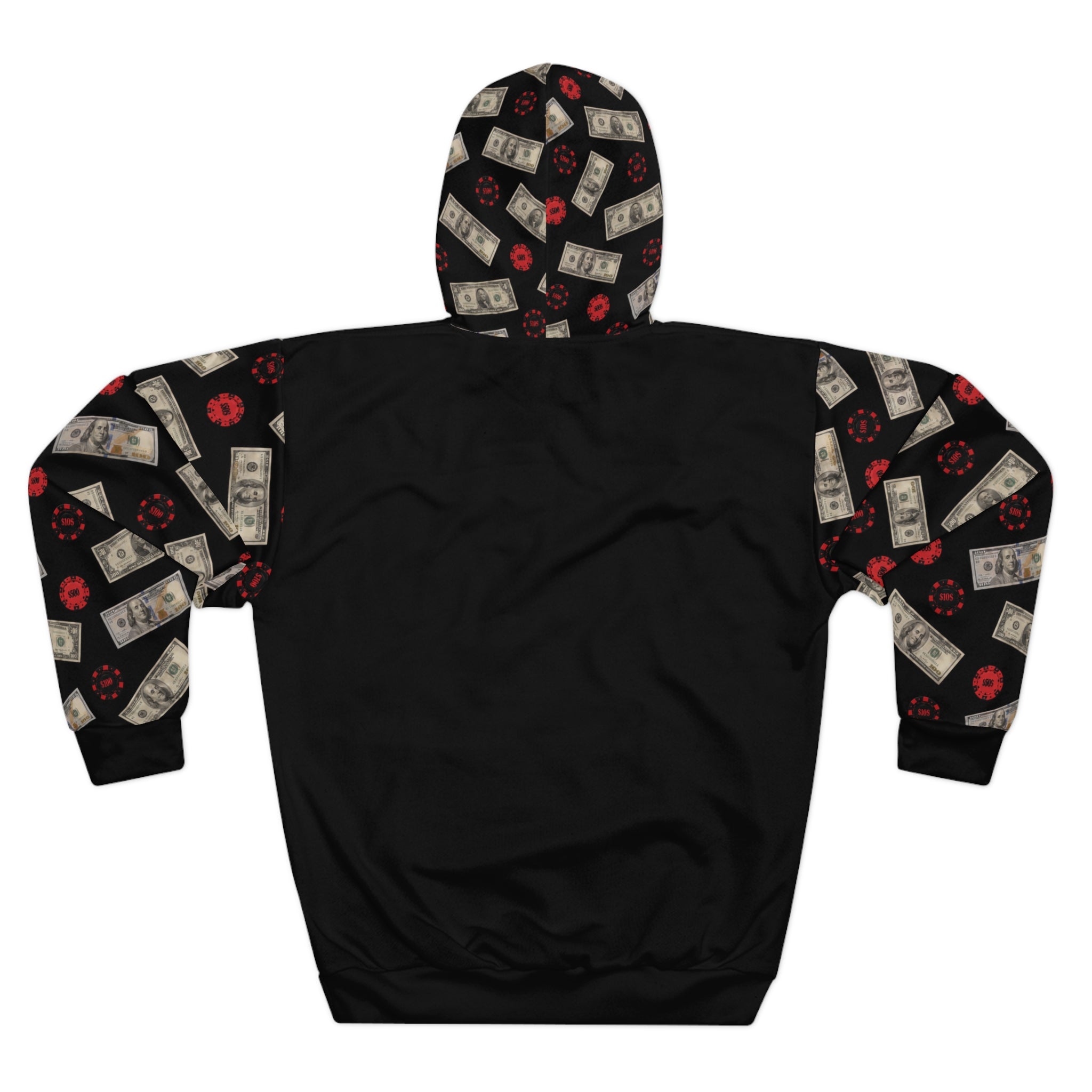 Black and Red Logo Hoodie