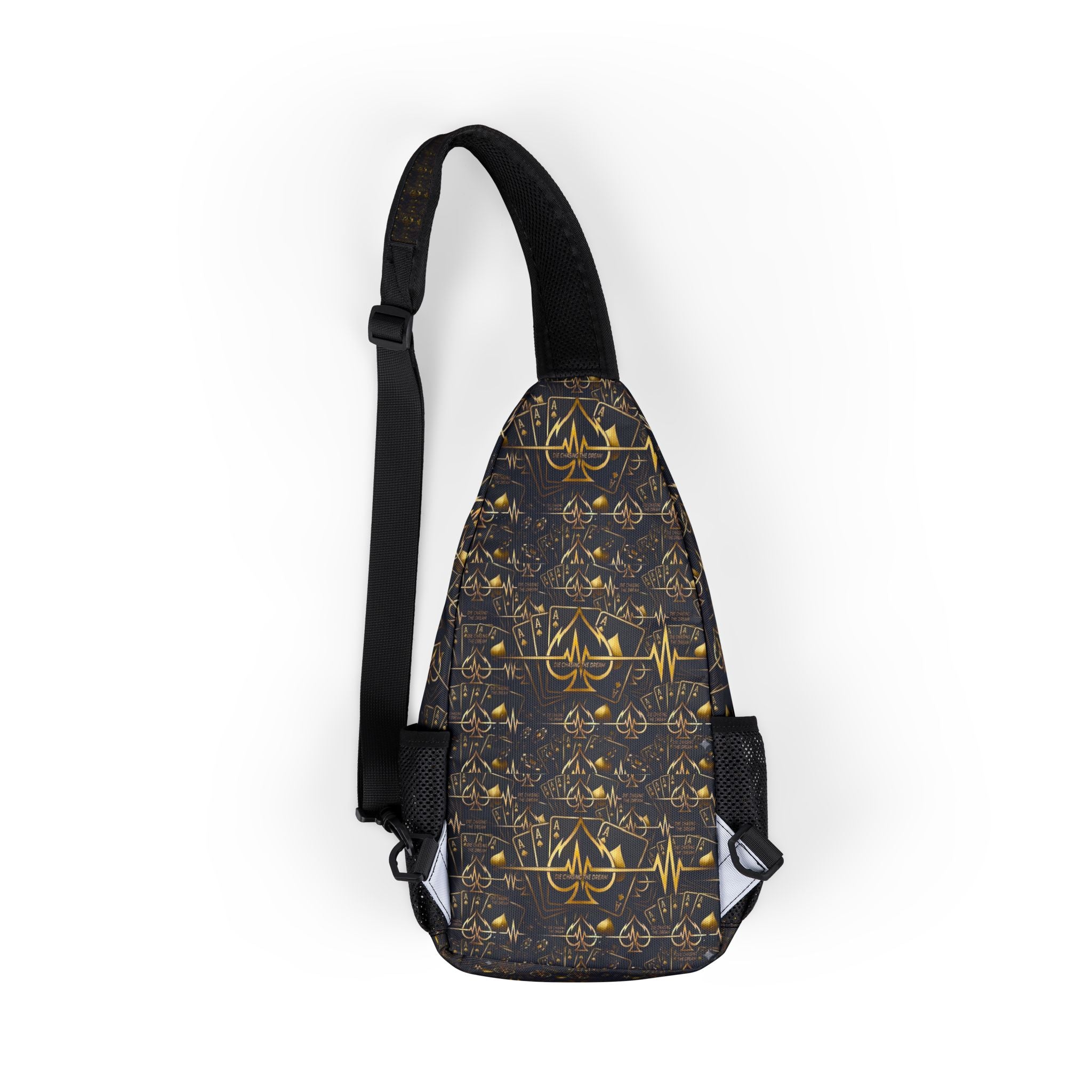Ace of Hearts Chest Bag — Gothic Playing Card Sling Pack