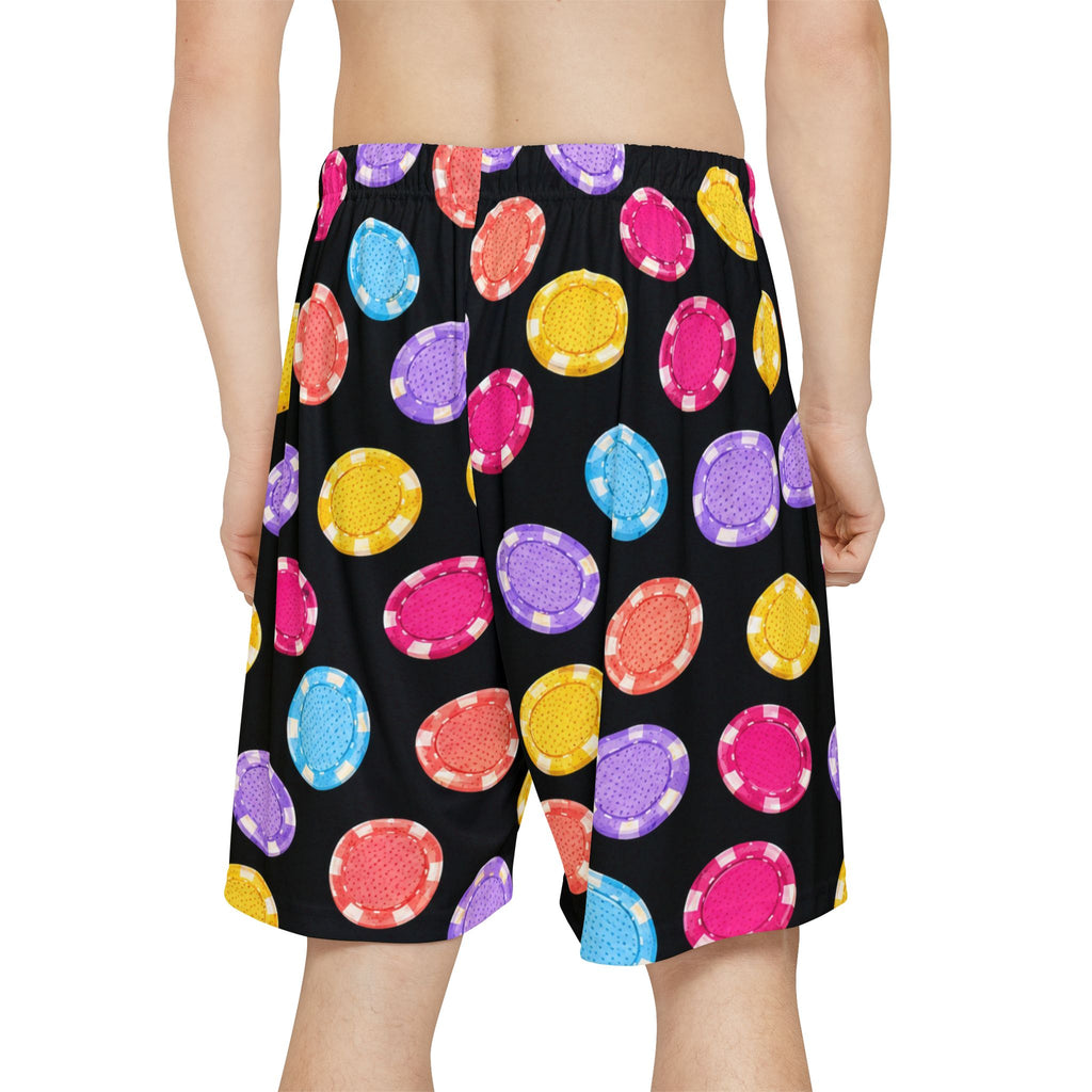 Casino Chips Themed Athletic Shorts