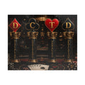 All In Playing Card Motif Puzzle — Discipline, Consistency, Tenacity, Dedication (520–1014 pcs)